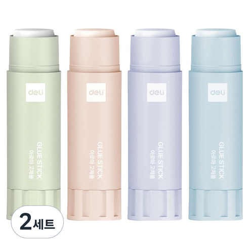 델리 초강력 회전형 풀 옥수수분말 글루스틱 9g x 4종 세트, 2세트