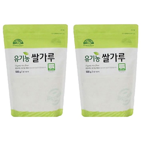 [오가닉스토리] 오가닉스토리 유기농 쌀가루, 500g, 2개