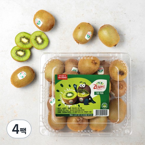 제스프리 그린키위, 1.5kg, 4팩