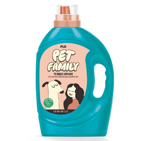 피지 펫 패밀리 액체 세탁세제로 가족의 건강을 지키세요