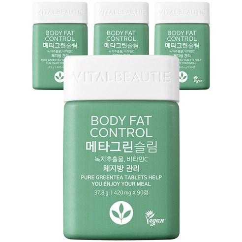바이탈뷰티 메타그린 슬림, 90정, 4개