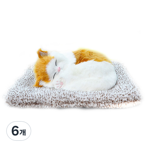 어바인 잠자는 냥냥이 인형 먼치킨, 6개