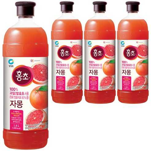 홍초 자몽, 1.8L, 4개