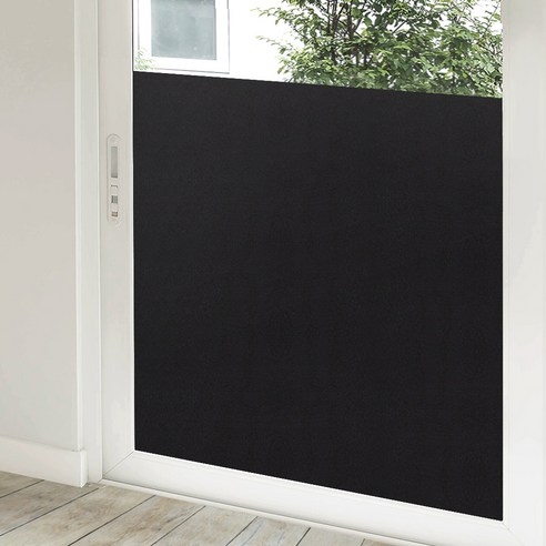 지엔홈 열차단 무점착 유리창시트지, 블랙토파즈, 100cm x 2m