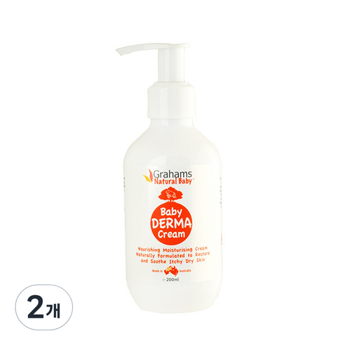 그라함스 베이비 더마 크림, 2개, 200ml
