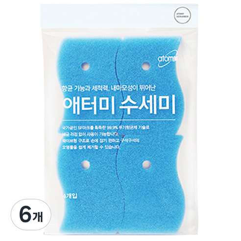 애터미 수세미, 4개입, 6개