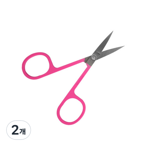 와이츄 속눈썹 가위, 핑크, 2개