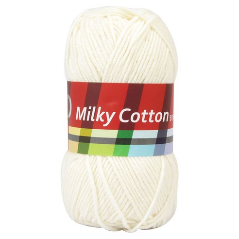 브랜드얀 밀키코튼 RED 뜨개실, 01바닐라, 1개