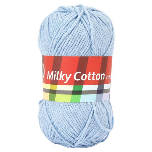브랜드얀 밀키코튼 RED 뜨개실, 08연파랑, 1개