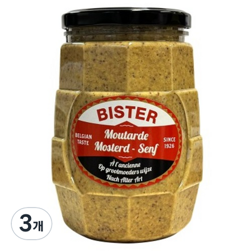 비스터 홀그레인 머스터드, 850g, 3개