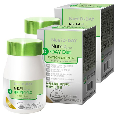 뉴트리디데이 다이어트 카테킨 올뉴, 60정, 2개