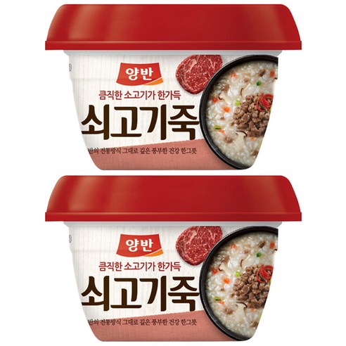 동원 양반 쇠고기죽, 287.5g, 2개