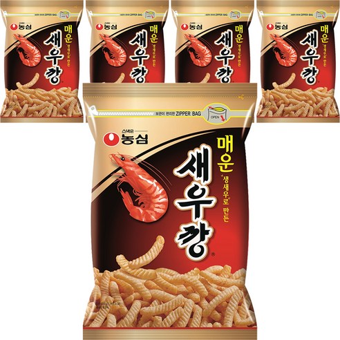 새우깡 매운새우깡, 400g, 5개
