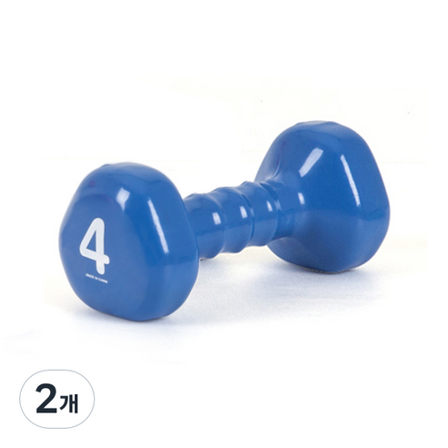 아이워너 삼각 PVC 아령, 4kg, 2개