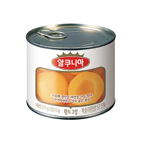 달콤함이 톡톡! 냉장고 필수템, 알쿠니아 황도 통조림