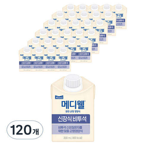 메디웰 신장식 비투석, 200ml, 120개