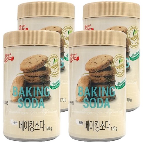 브레드가든 베이킹소다, 170g, 4개