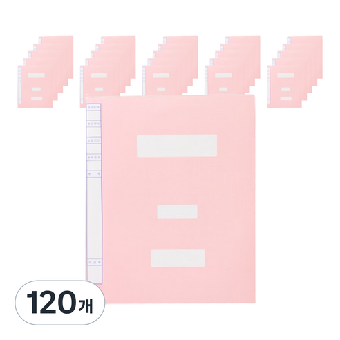 정부 화일 A4, 분홍, 120개