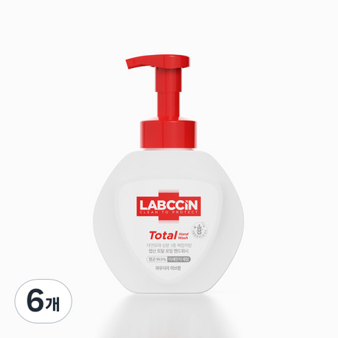 랩신 토탈 핸드워시 본품, 500ml, 6개