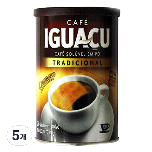 이과수 인스턴트 원두커피 캔, 100g, 1개입, 5개