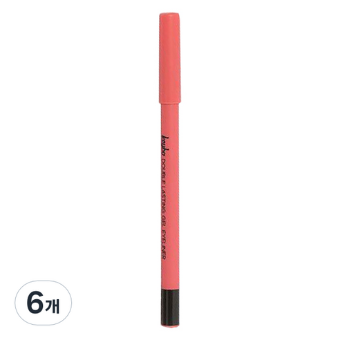 키보 더블래스팅 젤 펜슬 아이라이너 0.5g, 6개, 멜로우블랙
