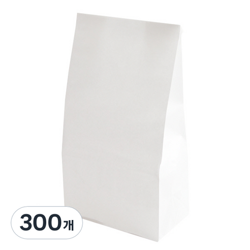 봄91 페이퍼백 대, 화이트, 300개