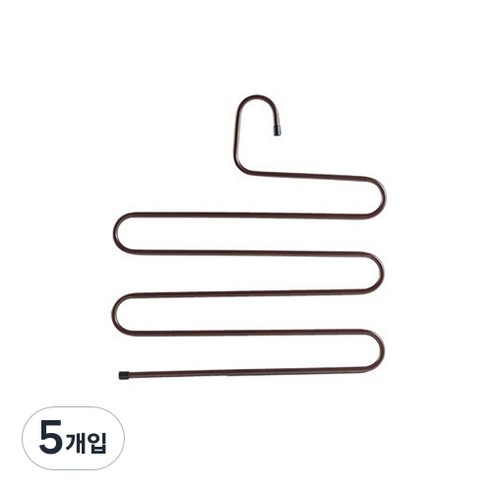 논슬립 옷걸이, 브라운, 5개입