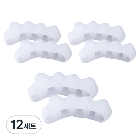 위키셀 실리콘 발가락링 세트, 12개