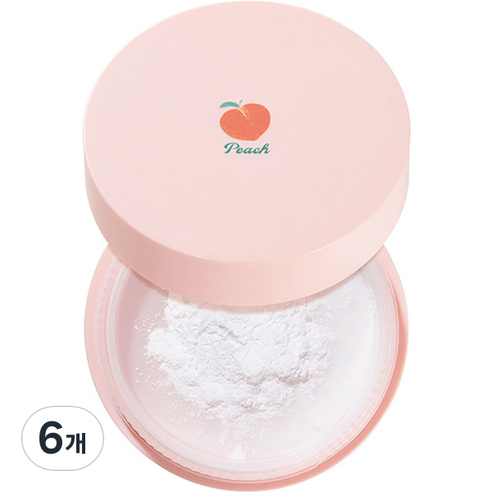 스킨푸드 피치뽀송 멀티 피니시 파우더 대용량 15g, 6개