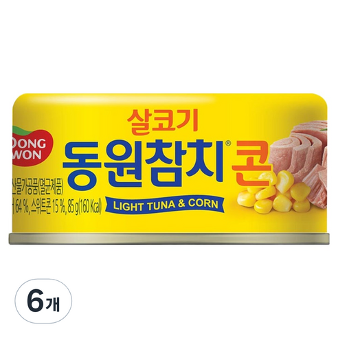 동원참치 콘, 85g, 6개