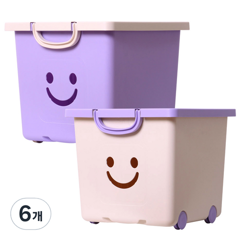 보노하우스 모던 해피박스, 바이올렛, 아이보리, 6개