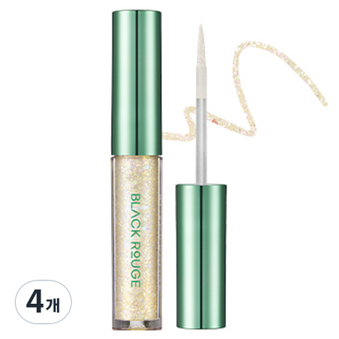 블랙루즈 펄블리 아이 섀도 글리터 2g, G01 달콤한달고나, 4개