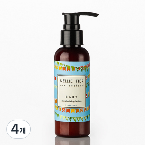 넬리티어 베이비 모이스춰라이징 로션, 120ml, 4개