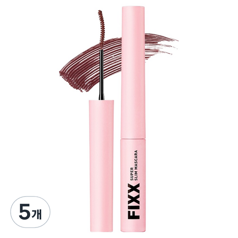 쏘내추럴 수퍼 픽스 슬림 마스카라 2.8g, 5개, 03 소프트 로지