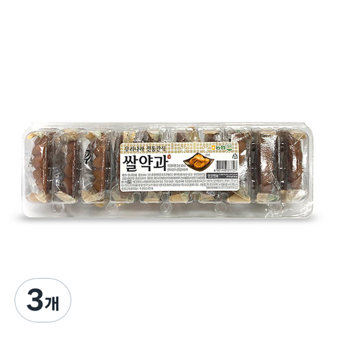 농협 우리나라 전통간식 쌀약과, 350g, 3개
