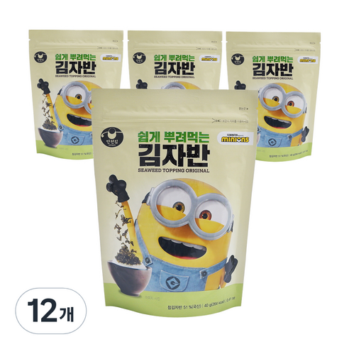 만전김 미니언즈 쉽게 뿌려먹는 김자반, 40g, 12개