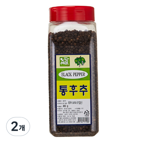 초야식품 통후추 PET, 400g, 2개