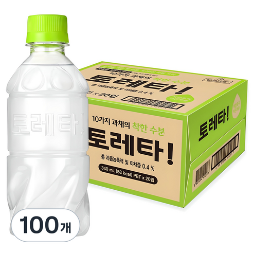 토레타 무라벨 이온음료, 340ml, 100개