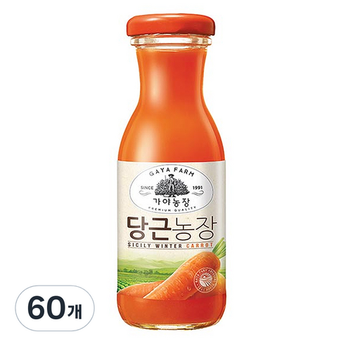 가야농장 당근농장, 180ml, 60개