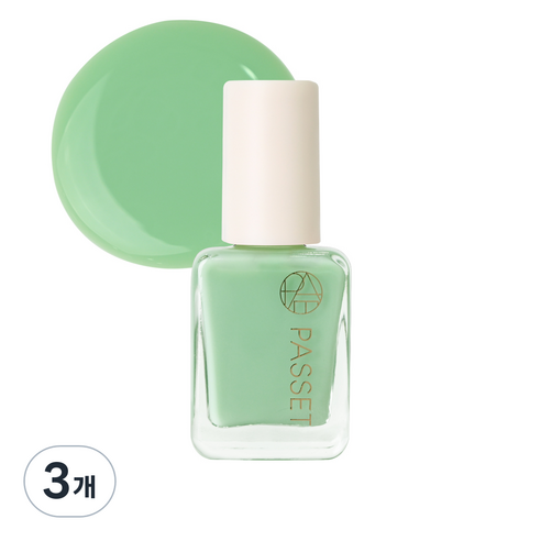 파셋 셀럽 네일컬러 폴리쉬 매니큐어 7ml, 28 라이트그린, 3개