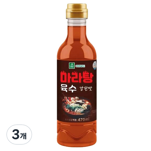 이엔푸드 마라탕 육수 강한맛, 3개, 470ml