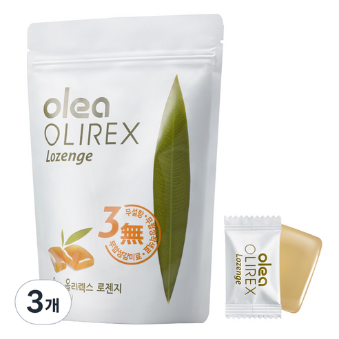 올레아 올리렉스 로렌지 허브캔디, 120g, 3개