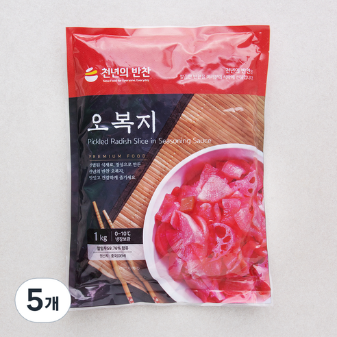 천년의반찬 오복지, 1kg, 5개
