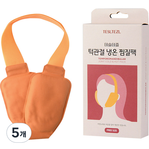 테슬테즐 황토 턱관절 찜질팩, 5개