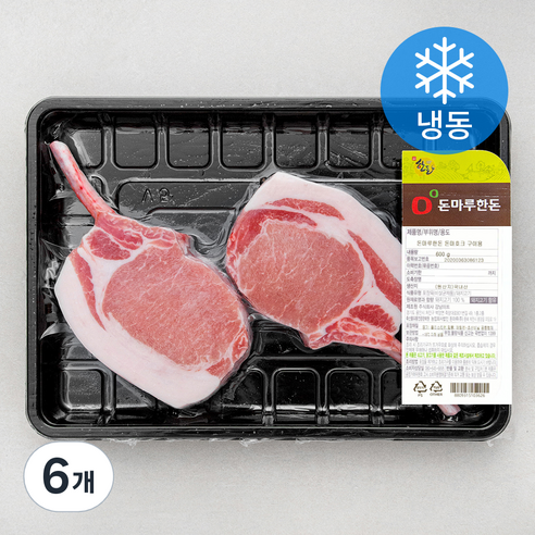 돈마루한돈 돈마호크 구이용 (냉동), 600g, 6개