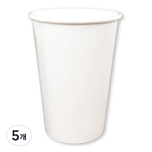 생활을그리다 종이컵 무인쇄 390ml, 5개, 50개입