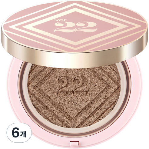 조성아22 씨앤티 대왕쿠션 25g SPF50+ PA++++, 02호 샌드 베이지, 6개