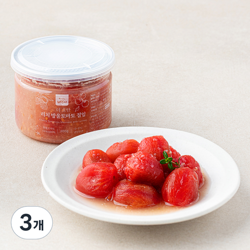 바른씨 더 효탄 리치 방울토마토 절임, 200g, 3개