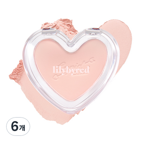 릴리바이레드 러브빔 블러 치크 4.3g, 02 복숭블러, 6개
