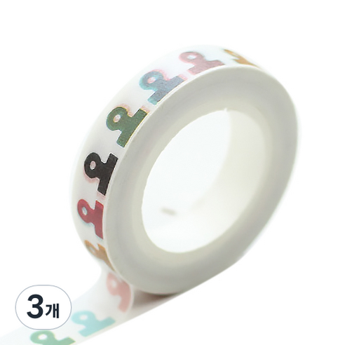 온업 DIY 다이어리 꾸미기 스티커 겸 테이프 8mm x 10m ST01, 타입 19, 3개